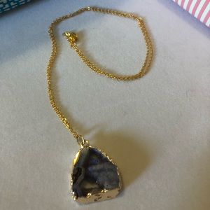 Gorgeous Purple Brazilian Agate on 24in‎ Chain